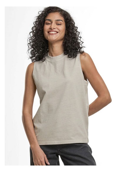 BUI-BY429-Ladies Vintage Washed Sleeveless Tee 2